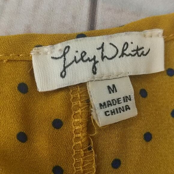 Lily White Polka Dot Top Size M - Picture 4 of 7